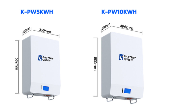 6000 batterie au lithium de luxe de mur d'énergie de la puissance de cycles 10kwh pour la villa solaire