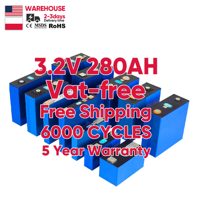 Ion rechargeable 3.2V280Ah LiFePO4 280K de lithium de batterie de phosphate d'UE USA 3.2V 280Ah
