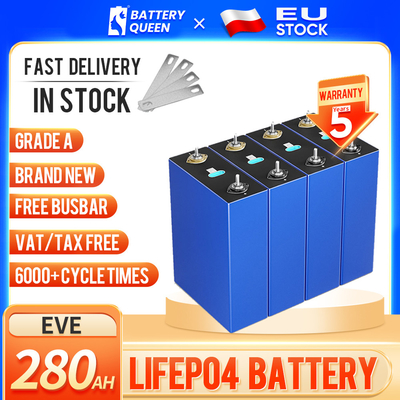 Cellule de lithium d'ÈVE 3V 230Ah 200ah LiFePO4 d'actions d'entrepôt d'UE Pologne pour le stockage