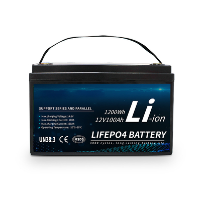 12V 100ah a accompli la batterie du paquet BMS Lithium Lifepo 4 pour EV solaire