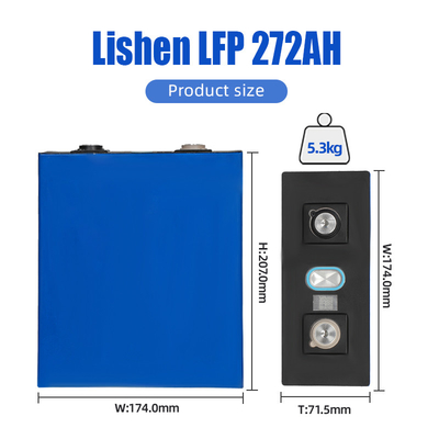 Batteries au lithium de Lishen 3.2V 272ah 280ah Lifepo4 pour 48V solaire